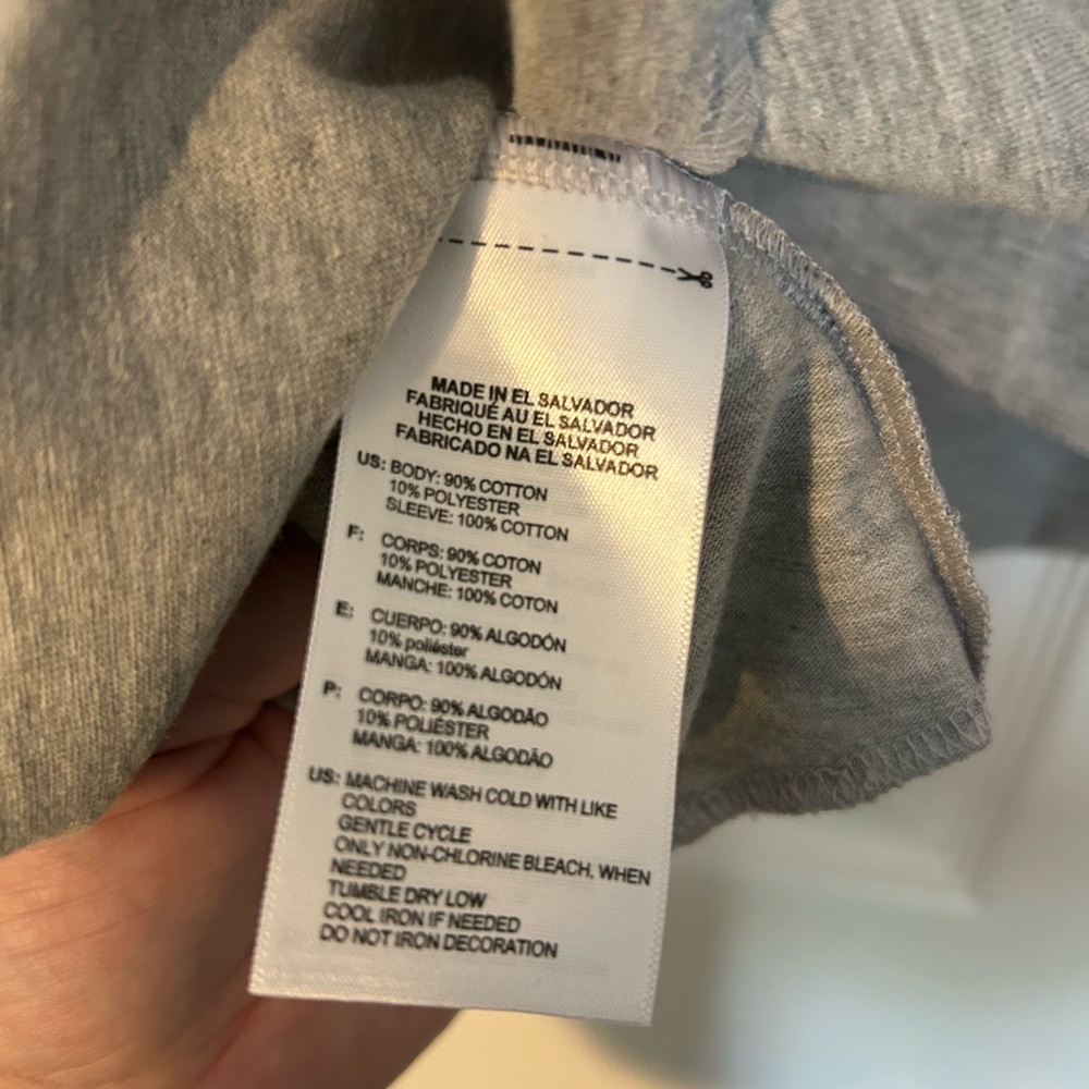 Adidas Heather Gray Shirt - Picture 4 of 5